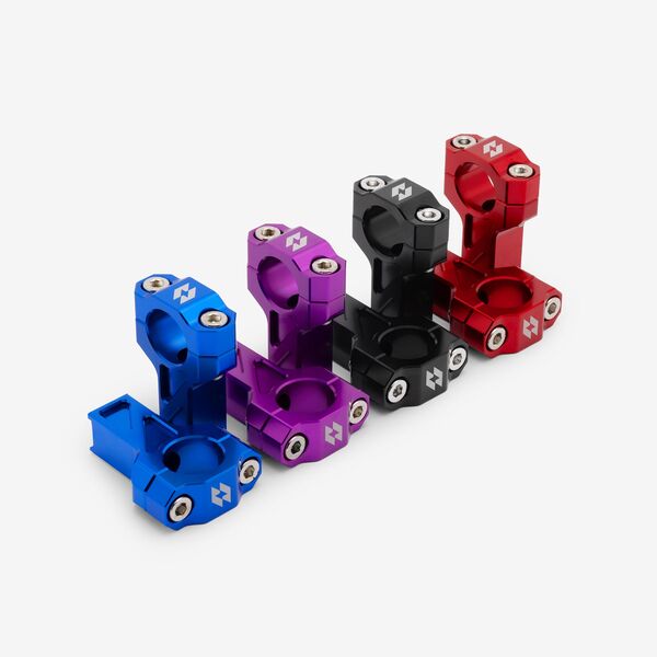 Full-E Charged Handlebar Risers 25mm for TL6000 Red