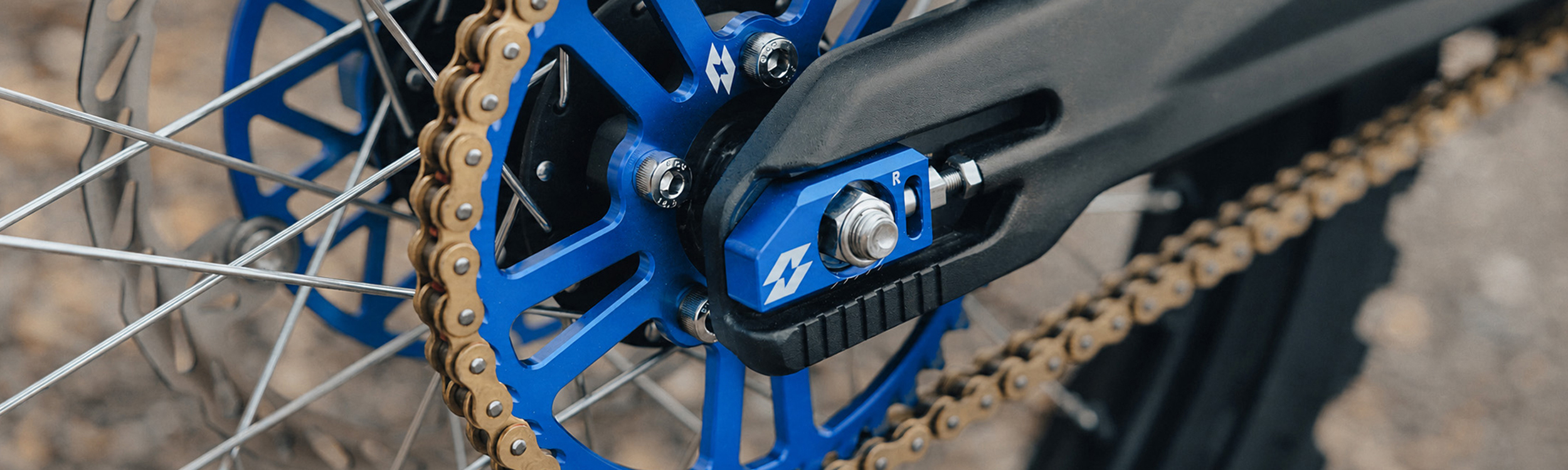 Full-E Charged Rear Sprocket 420-44T Blue