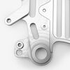 Full-E Charged Rear Dual Caliper Disc Guard for Ultra Bee Silver