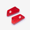 Full-E Charged Brake Reservoir Caps Red for Light Bee