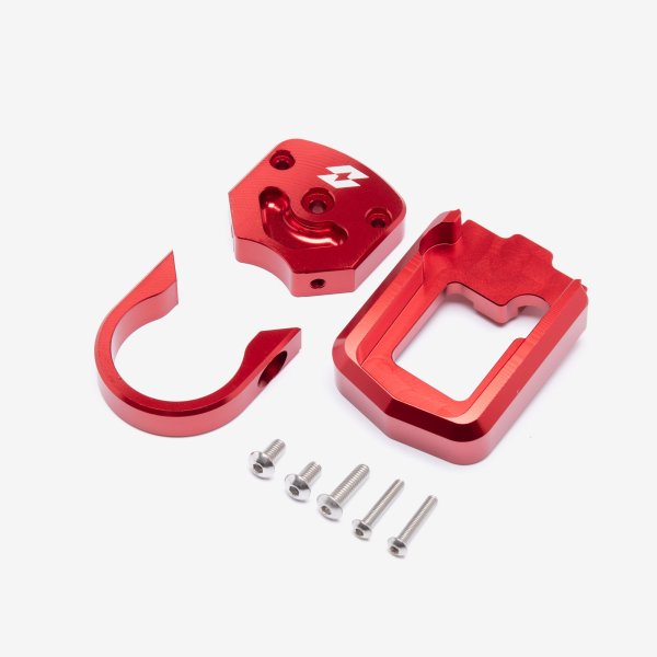 Full-E Charged Speedo Relocation Bracket Red