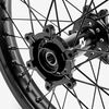 Full-E Charged Front and Rear Wheel Set 21inch x 1.6 & 18inch x 2.15 for Ultra Bee Black Spokes