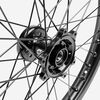 Full-E Charged Front and Rear Wheel Set 21inch x 1.6 & 18inch x 2.15 for Ultra Bee Black Spokes