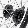 Full-E Charged Front and Rear Wheel Set 21inch x 1.6 and 18inch x 2.15 for SRUB Silver Spokes