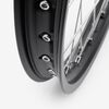 Full-E Charged Front and Rear Wheel Set 21inch x 1.6 and 18inch x 2.15 for SRUB Silver Spokes